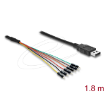 DeLOCK 63989 seriële converter/repeater/isolator USB 2.0 TTL Zwart