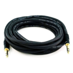 Monoprice 4796 audio cable 7.62 m 6.35mm TRS Black