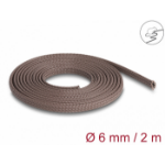 DeLOCK Braided Sleeve rodent resistant stretchable 2 m x 6 mm brown