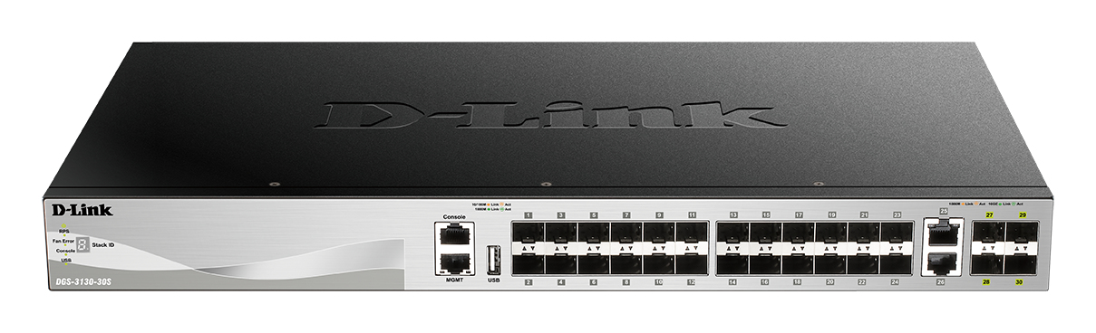 D-Link DGS-3130-30S/E network switch Managed L3 10G Ethernet (100/1000