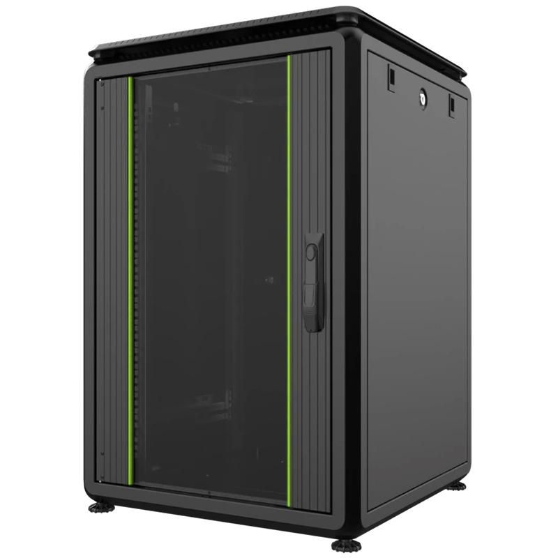 Lanview RDL16U66BL rack cabinet 16U Freestanding rack Black