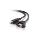 C2G 2ft USB 2.0 A Female to B Male Panel Mount Cable USB cable 23.6" (0.6 m) USB A USB B Black
