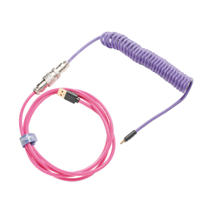 Image of Ducky Premicord Pink, Violet 1.8 m USB Type-A, USB Type-C