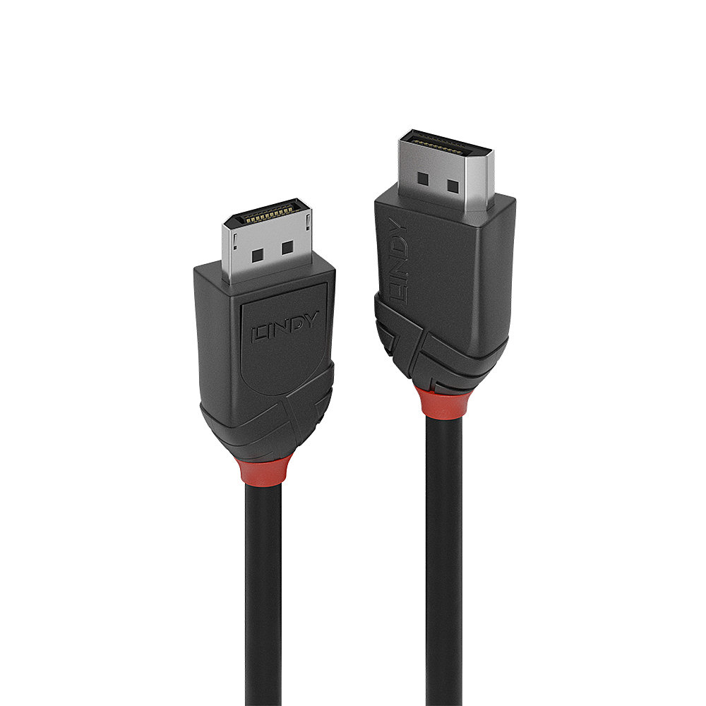 Image of Lindy 1.5m DisplayPort Cable 1.2, Black Line