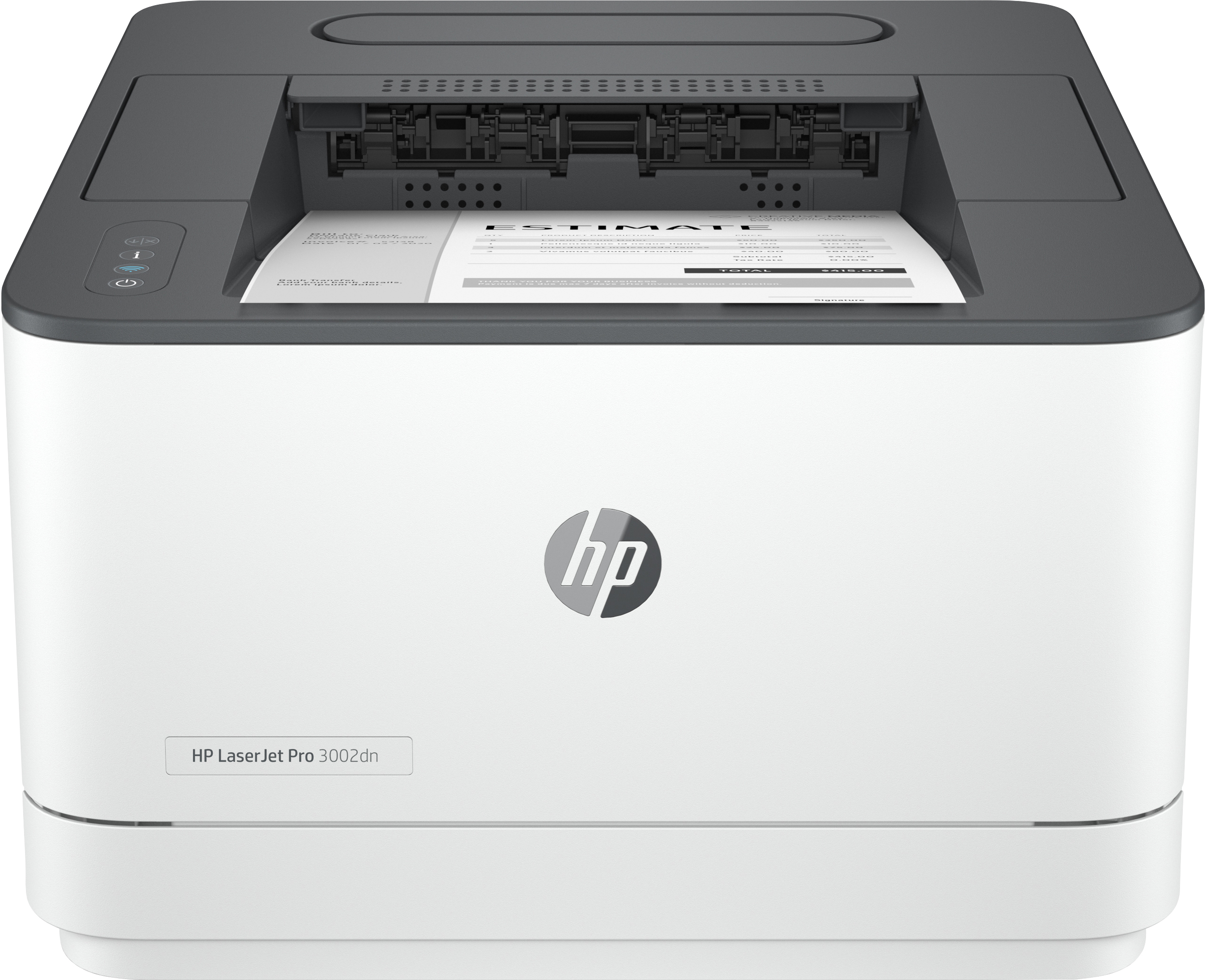 Image of HP LaserJet Pro 3002dn Printer, Black and white, Printer for Small...