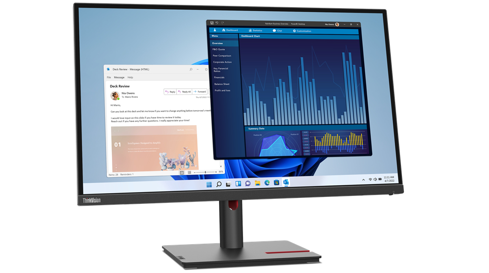 Lenovo ThinkVision T27p-30 68.6 cm (27") 3840 x 2160 pixels 4K...