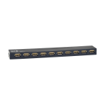 Tripp Lite U223-010 interface hub 480 Mbit/s Black