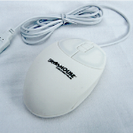 SterileFLAT antibacterial mouse - wired - 5 button with scroll.