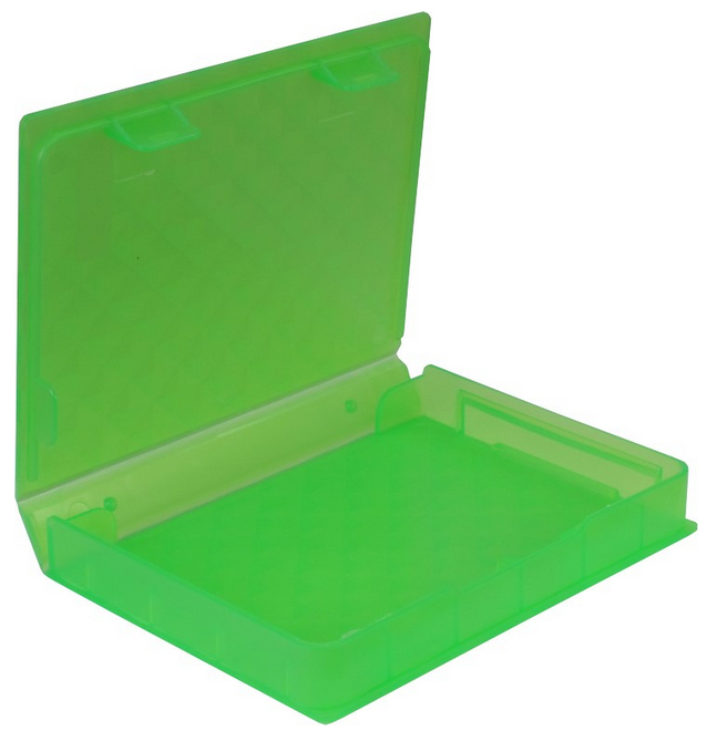 Inter-Tech 88885389 storage drive case Cover Plastic Green