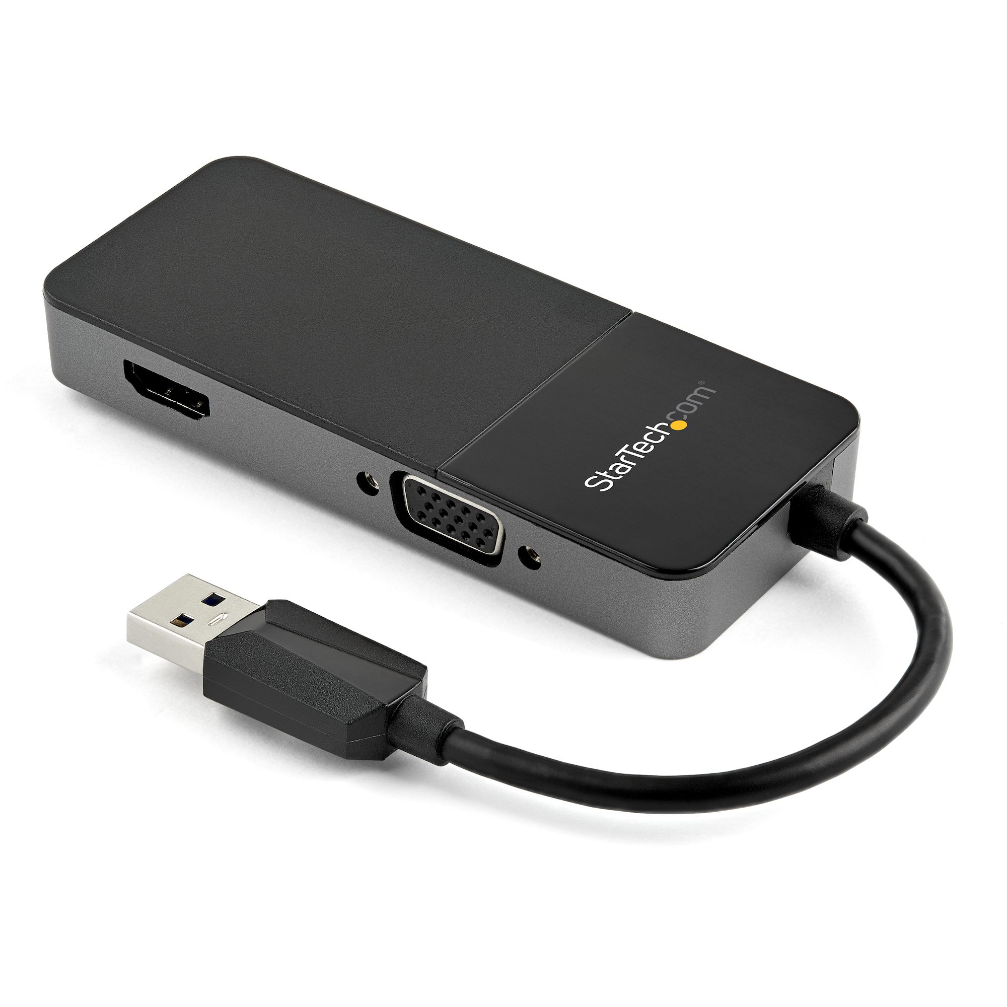 Image of StarTech.com USB 3.0 to HDMI and VGA Adapter - 4K/1080p USB Type-A...
