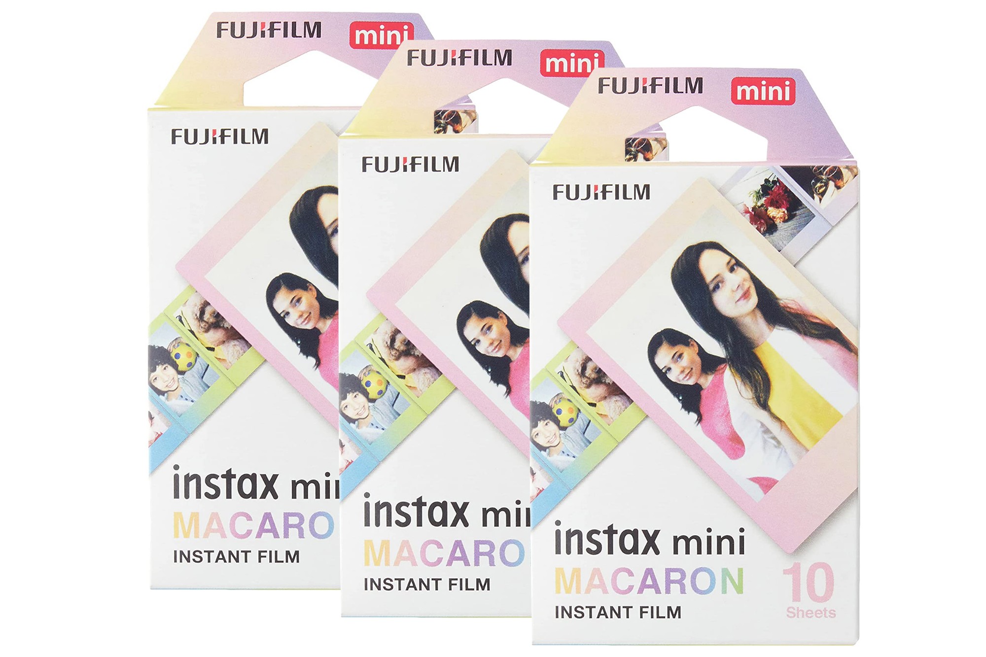 16547737x3 FUJI Instax Mini Macaron Photo Film - 30 Shot Pack