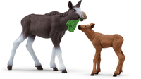 Image of Schleich WL Elchkuh mit Kalb 42603