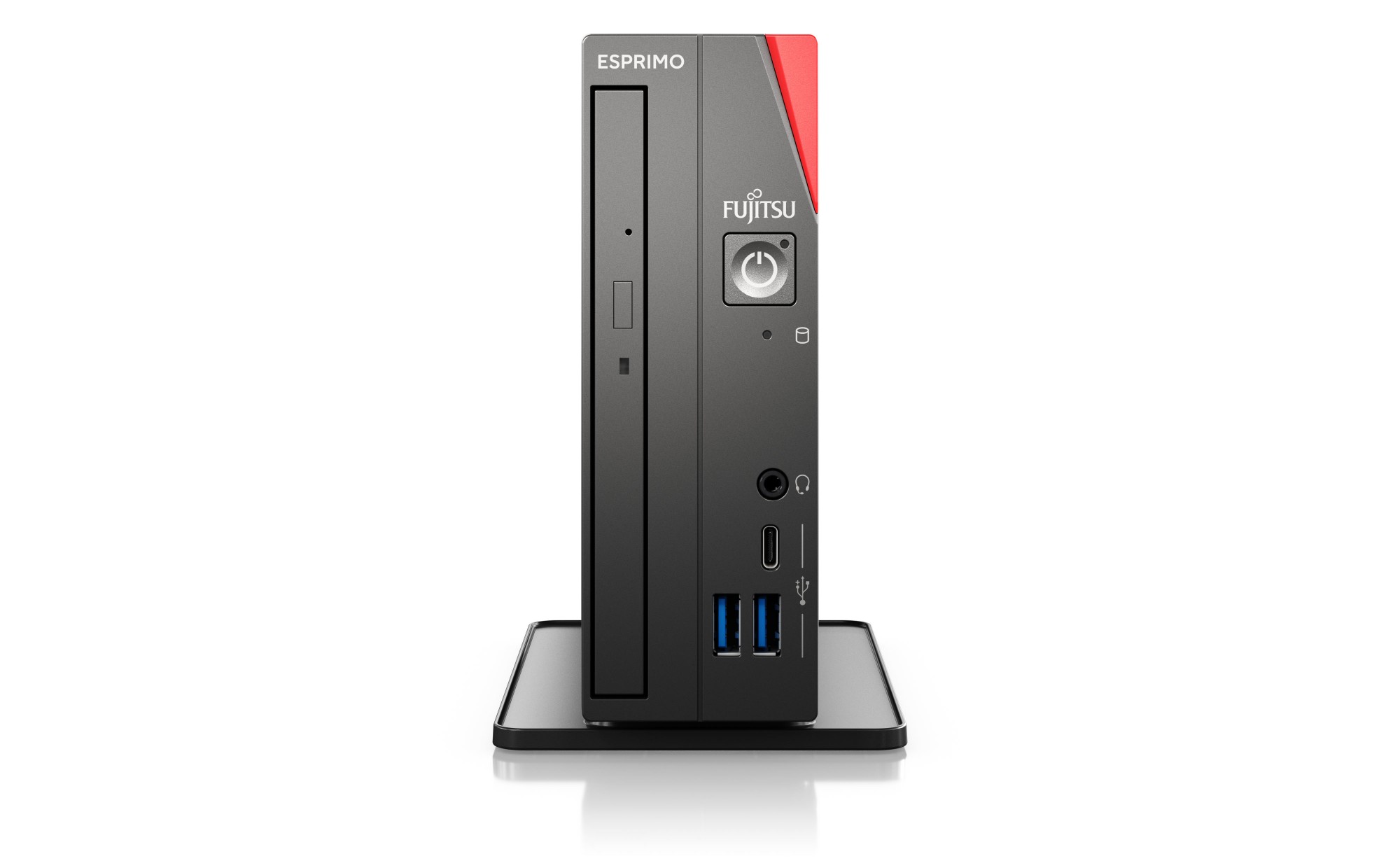 Fujitsu ESPRIMO G9012 i5-12500T UCFF Intel® Core™ i5 16 GB DDR4-SDRAM 512 GB SSD Windows 11 Pro Mini PC Black, Red