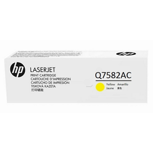 Hp Q7582AC/503A Toner Cartridge Yellow Contract. 6K Pages/5% For Hp Co