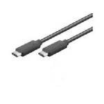 Microconnect USB C/USB C, 1 m USB cable USB 3.2 Gen 2 (3.1 Gen 2) Black