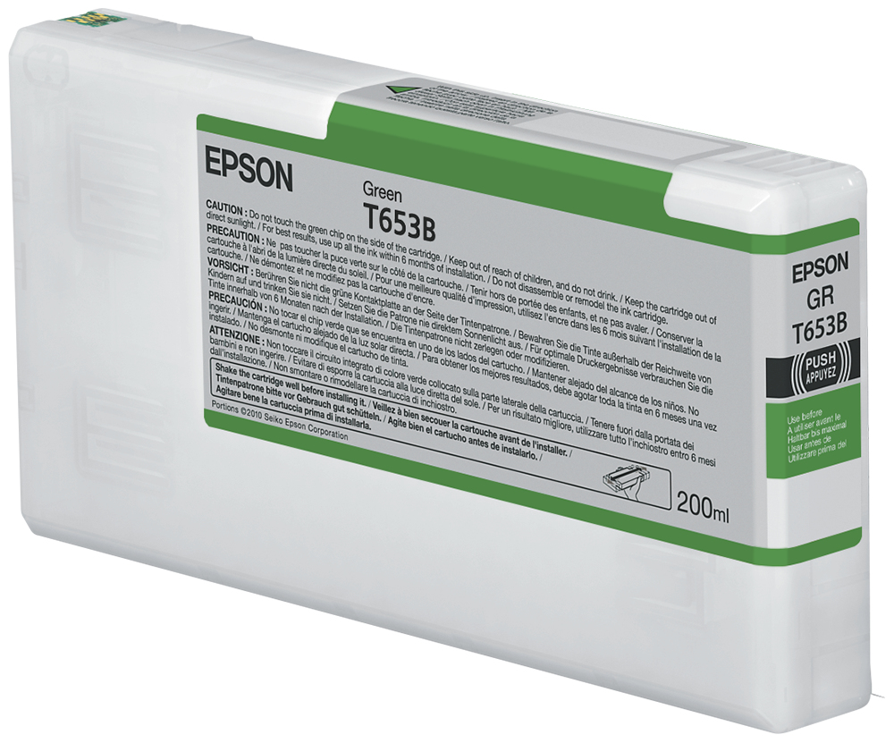 Epson C13T653B00/T653B Ink cartridge green 200ml for Epson Stylus Pro
