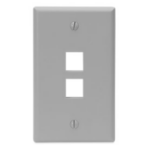 Leviton 41080-2GP wall plate/switch cover Gray