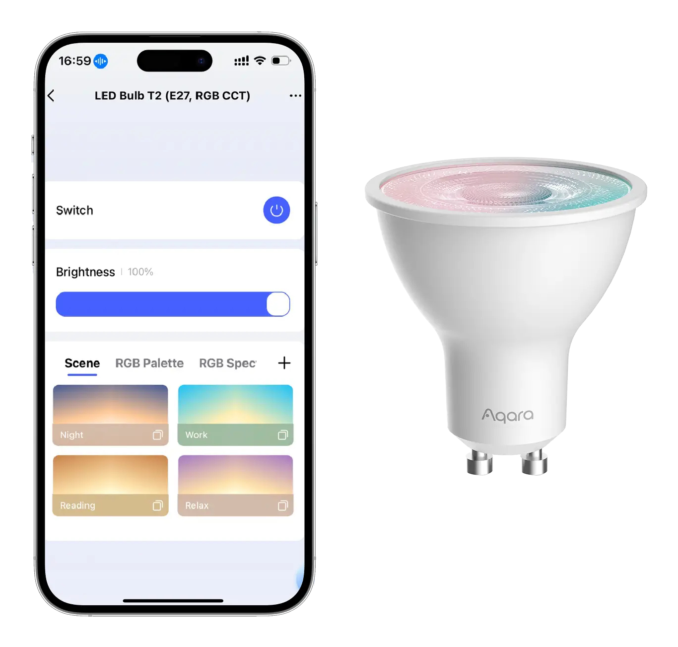 EU Product - LED Bulb T2 (RGB CCT, GU10) - Lighting thumbnail