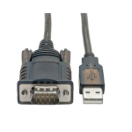 Tripp Lite U209-005-COM serial cable Black 59.8" (1.52 m) USB Type-A DB-9