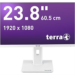 Wortmann AG TERRA 2463W computer monitor 60.5 cm (23.8") 1920 x 1080 pixels Full HD LED White