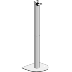 Ergonomic Solutions Floorstand Halfmoon -Black-,