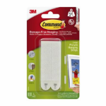 3M Command™ Picture Hanging Strips 17206CSUKN, White, Large, Clip Strip, 4 Sets/Pack, 12 Pack/Case