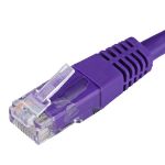 Cablenet 30m Cat6 RJ45 Violet U/UTP PVC 24AWG Flush Moulded Booted Patch Lead