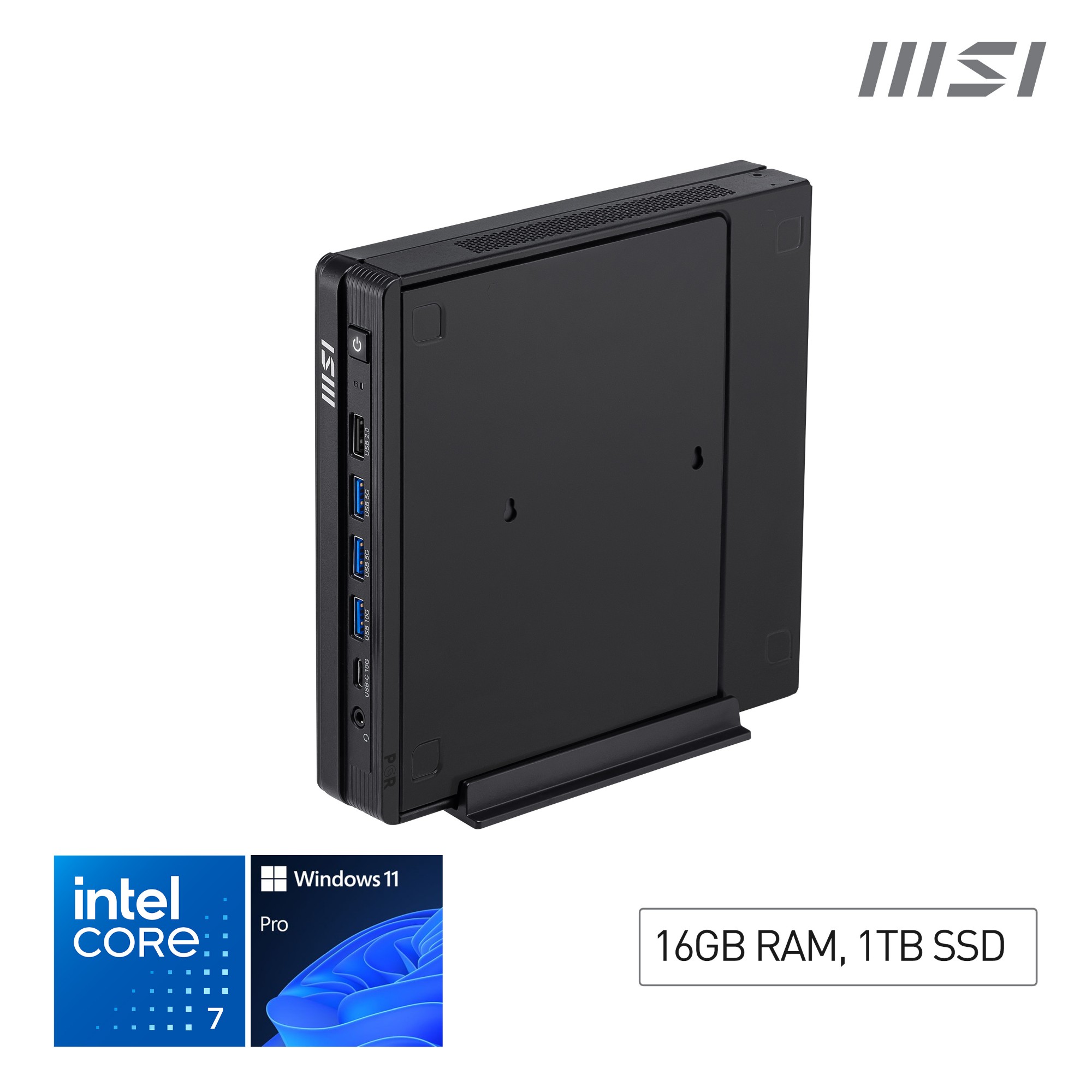 MSI Pro DP10 A14MG Intel Core i7 14700 ( 14th Gen Desktop CPU ) Desktop PC, SFF, Mini Computer, HTPC, (16GB RAM, 1TB SSD, Windows 11 ) Intel UHD Graphics/DDR5/HDMI/DP/LAN/WiFi 6E/BT 5.3 - DP10 A14MG i7 14700 FS 16GB 1TB W11P