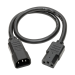Tripp Lite P005-18N power cable Black 18.1" (0.46 m) C13 coupler C14 coupler