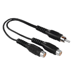 Hama 00205183 audio cable RCA 2 x RCA Black