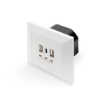 Digitus Socket with USB A & USB-C™ Ports, flush mounted