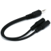 Monoprice 667 audio cable 6" (0.152 m) 2 x 3.5mm 3.5mm Black
