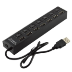 CoreParts MSPP74014 interface hub USB 2.0 480 Mbit/s Zwart