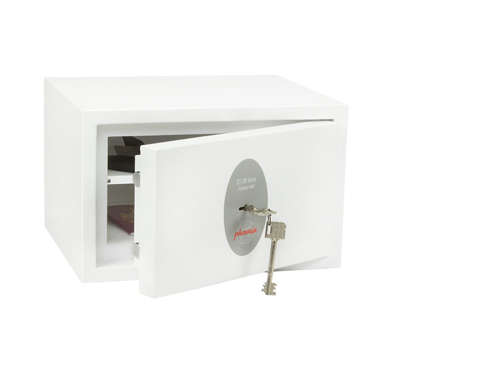 Phoenix Safe Co. Fortress II SS1181K Freestanding safe 8 L Steel White