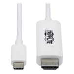 Tripp Lite U444-003-HWE video cable adapter 35.8" (0.91 m) USB Type-C HDMI Type A (Standard) White