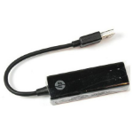 HP 539614-001 cable gender changer RJ-45 USB 2.0 Type-A Black