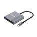 Equip 3-in-1 USB-C naar HDMI / USB-A / USB PD-adapter, 4K/60Hz, 100W USB PD