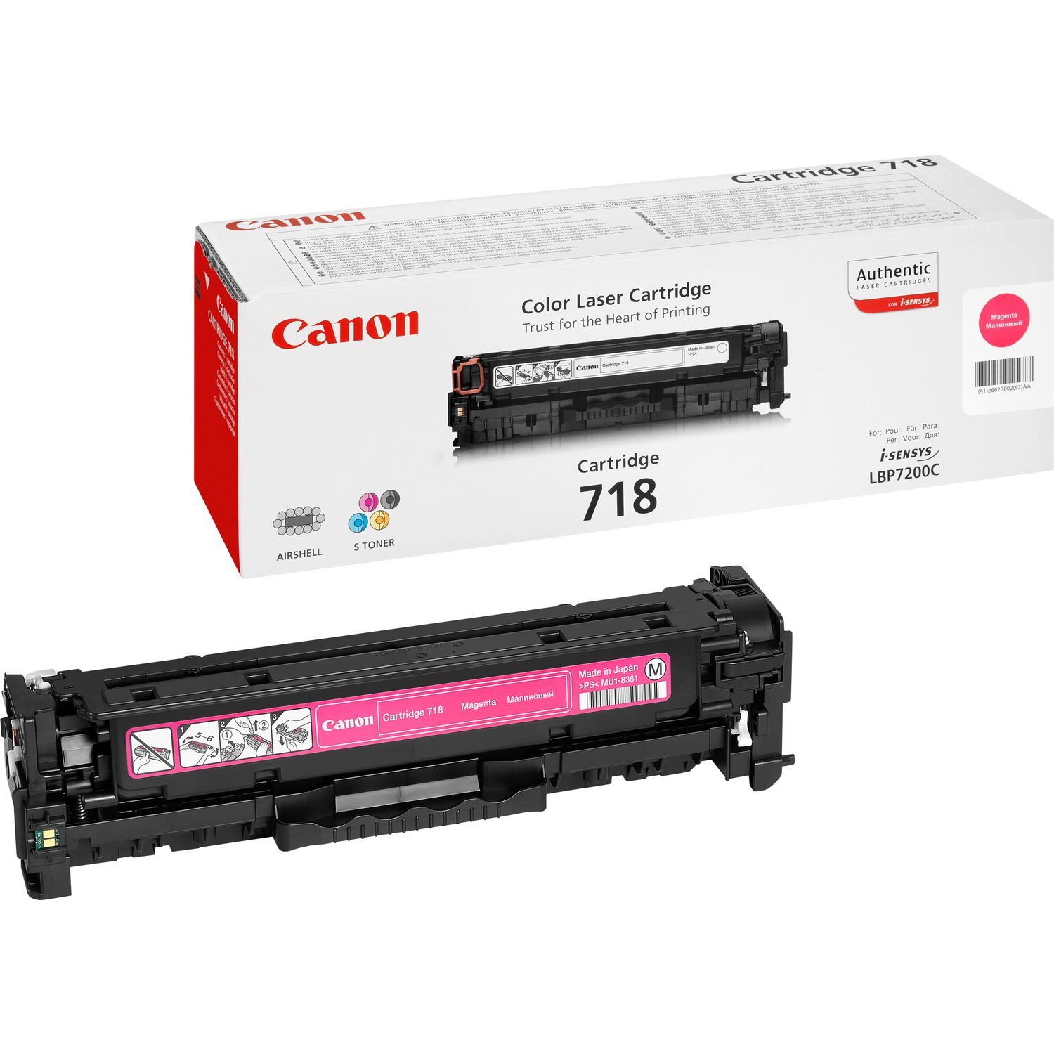 Image of Canon 2660B002/718M Toner cartridge magenta, 2.9K pages ISO/IEC...