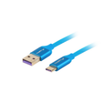 Lanberg CA-USBO-21CU-0005-BL USB cable USB 2.0 0.5 m USB A USB C Blue