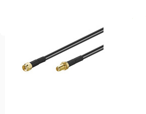 Image of Microconnect 51675 coaxial cable 1 m RP-SMA Black