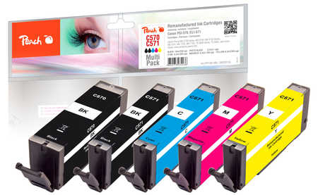 Peach 0F320133 ink cartridge 5 pc(s) Black, Cyan, Magenta, Photo black, Yellow