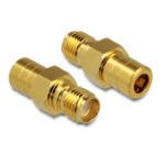 DeLOCK 88829 cable gender changer SMA SMB Gold