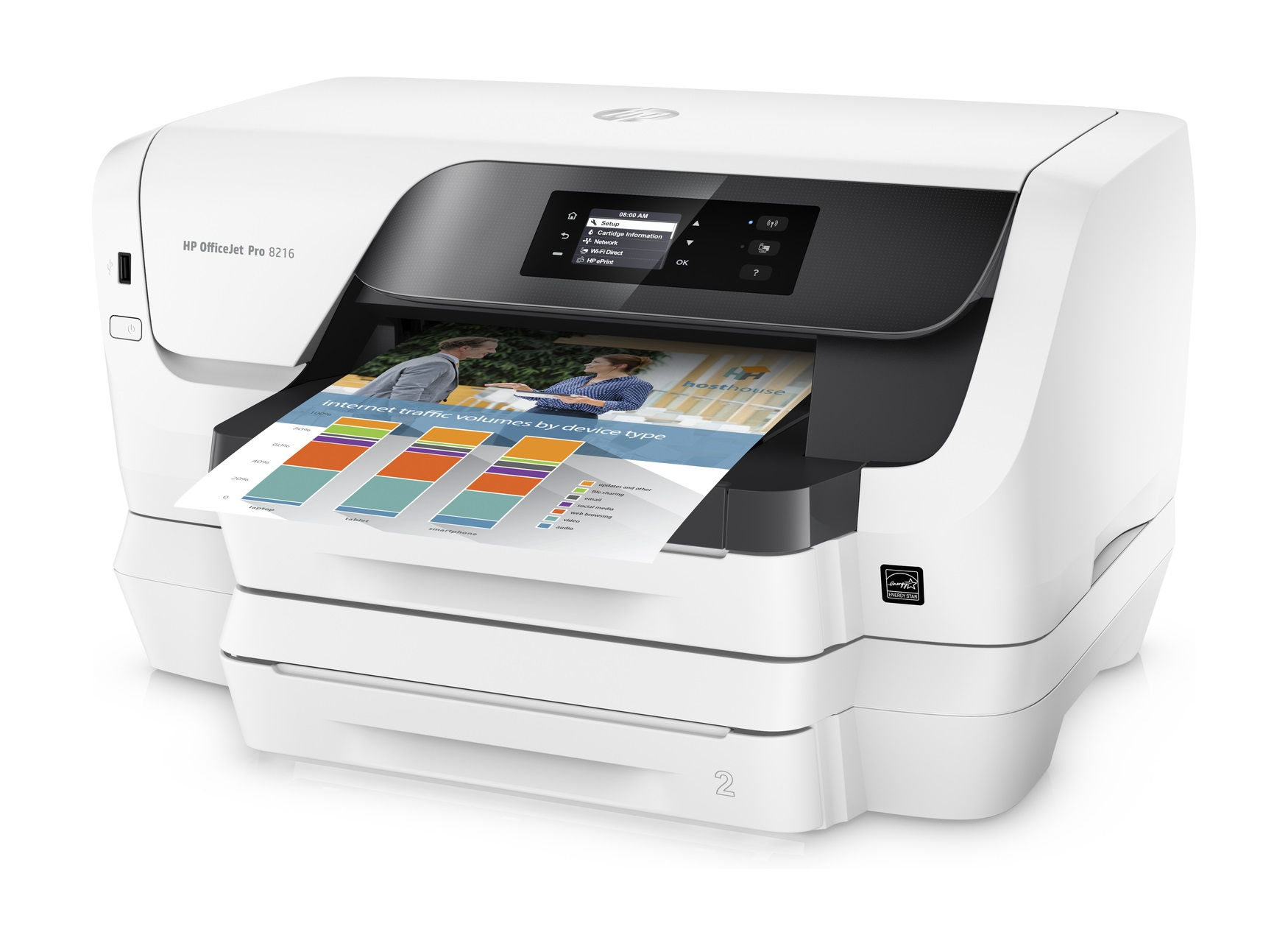 Hp Officejet Pro 8218 Colour 2400 X 1200dpi A4 Wi Fi Inkjet Printer Hp Officejet Pro 8218 Colour 2400 X 1200dpi A4 Wi Fi Inkjet Printer