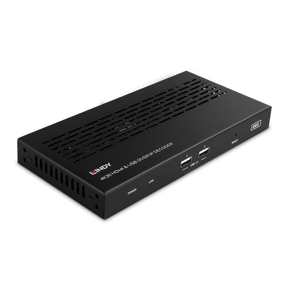 Image of Lindy 38397 AV extender AV receiver Black