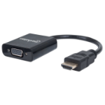 Manhattan 151436 video cable adapter 11.8" (0.3 m) HDMI Type A (Standard) VGA (D-Sub) Black