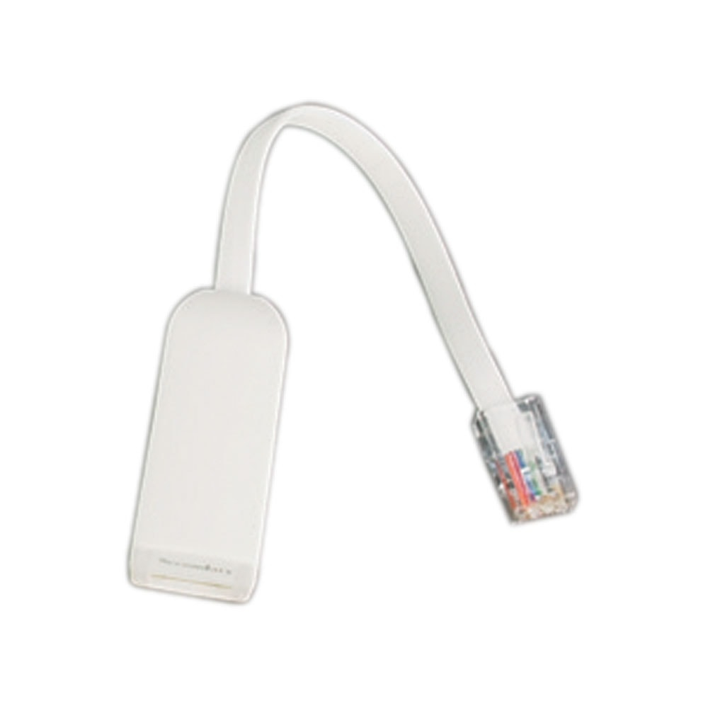 Videk RJ45M to Secondary Socket White