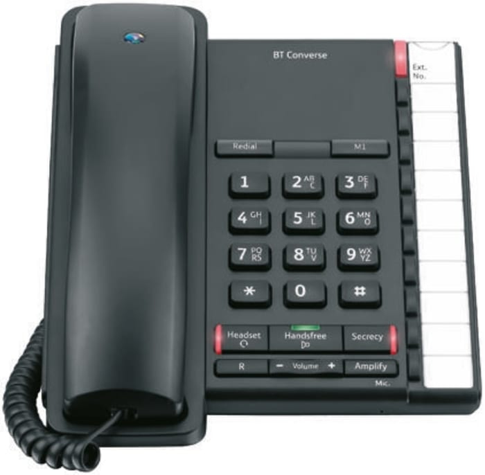 Image of British Telecom BT Converse 2200 Black Analog telephone