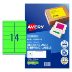 Avery 35937 printer label Green Self-adhesive printer label