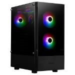 GAMDIAS TALOS E3 computer case Midi Tower Black, Transparent