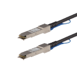 StarTech.com MSA Uncoded Compatible 0.5m 40G QSFP+ to QSFP+ Direct Attach Breakout Cable Twinax - 40 GbE QSFP+ Copper DAC 40 Gbps Low Power Passive Transceiver Module DAC